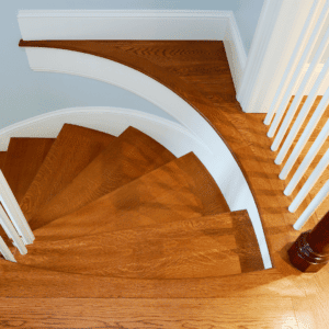 stained-wood-staircase